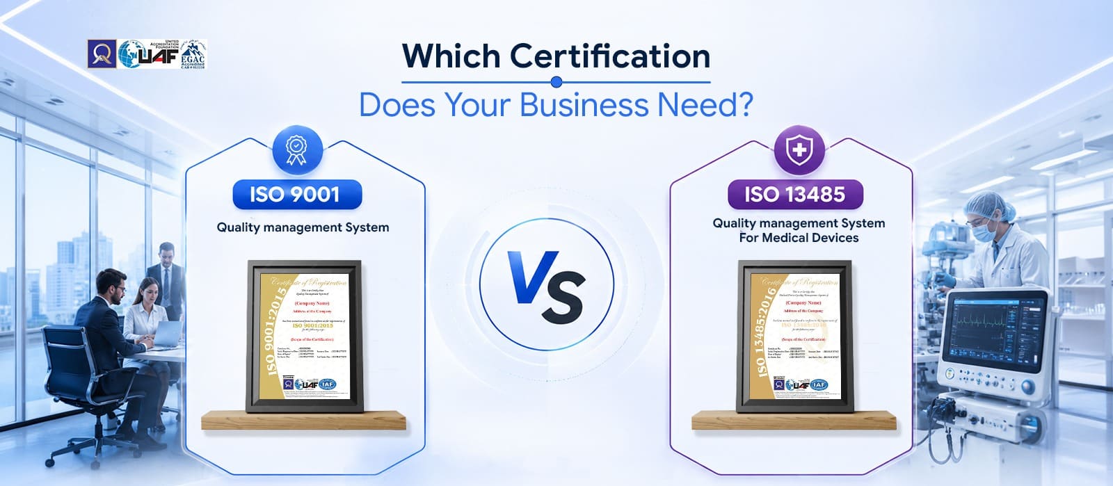 ISO 9001 vs ISO 13485 Certification